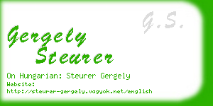 gergely steurer business card